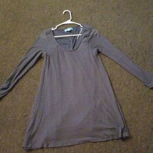 Grey long sleeved dress